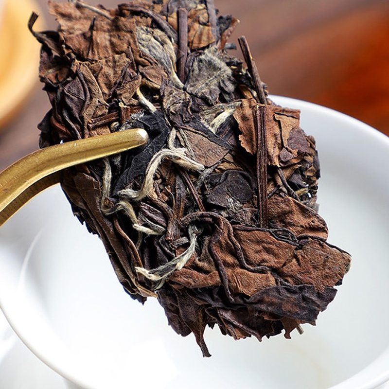 福鼎老白茶饼 350g 陈年寿眉紧压茶 细节图1