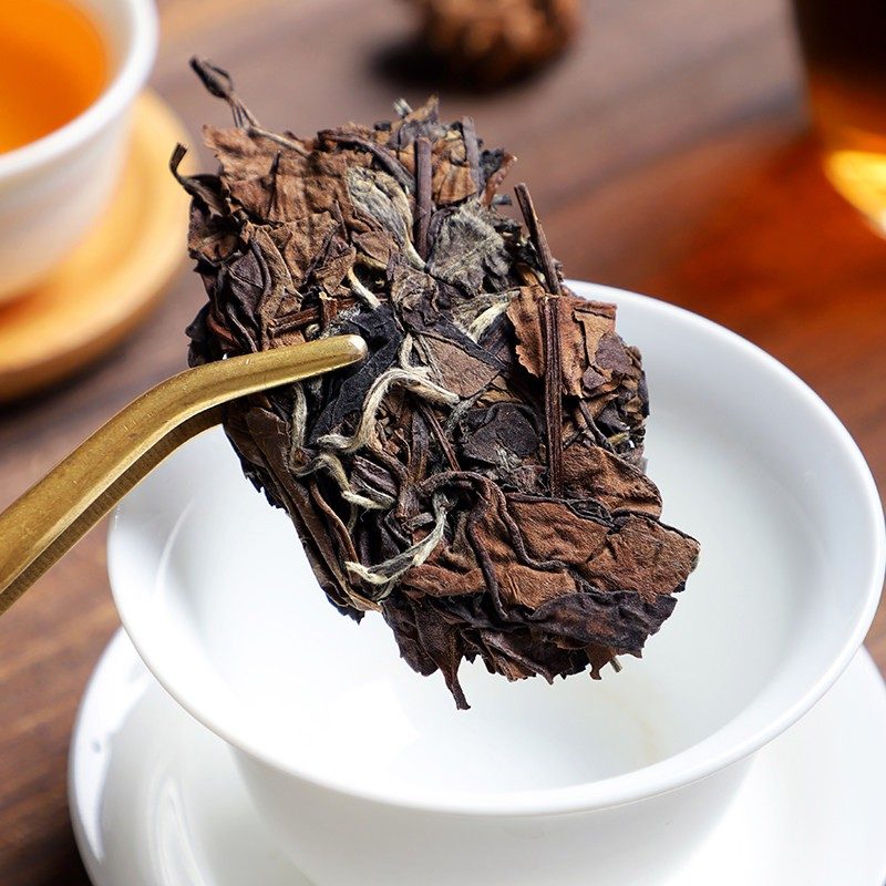 福鼎老白茶饼 350g 陈年寿眉紧压茶