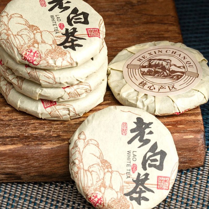 福鼎老白茶小饼 高山寿眉紧压 罐装小茶饼 细节图1