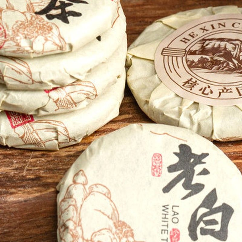 福鼎老白茶小饼 高山寿眉紧压 罐装小茶饼 细节图2