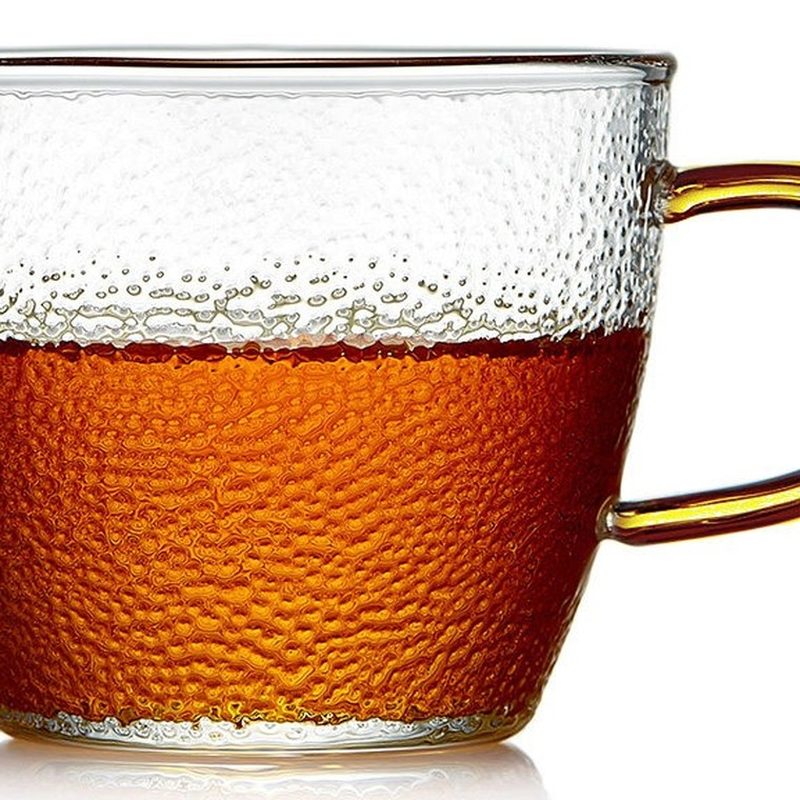 福鼎白茶 试饮装散茶 玻璃杯冲泡展示 细节图1