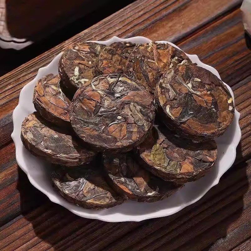 2015年福鼎老白茶小饼 白牡丹寿眉紧压茶