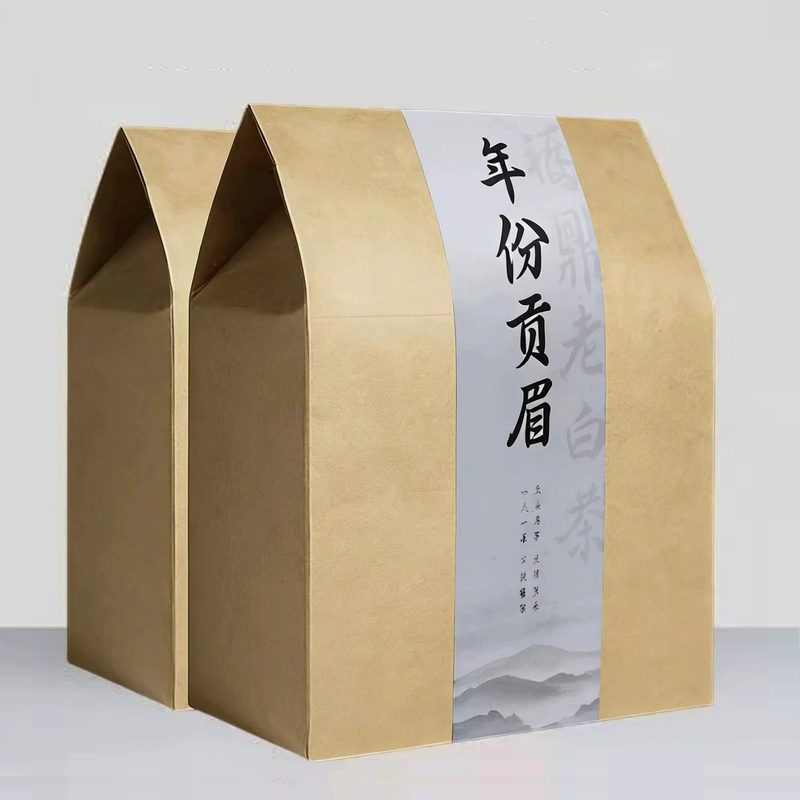 福鼎老白茶贡眉 散装牛皮纸袋装 陈香茶