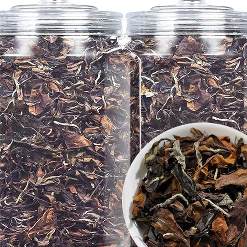 2015年福鼎老白茶 寿眉散茶 玻璃罐装 细节图1