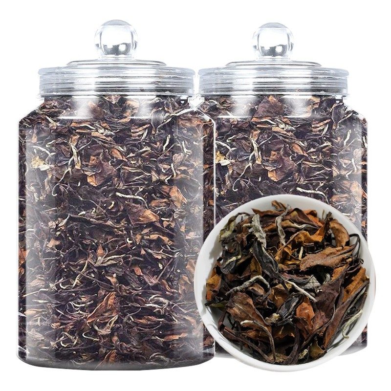 2015年福鼎老白茶 寿眉散茶 玻璃罐装