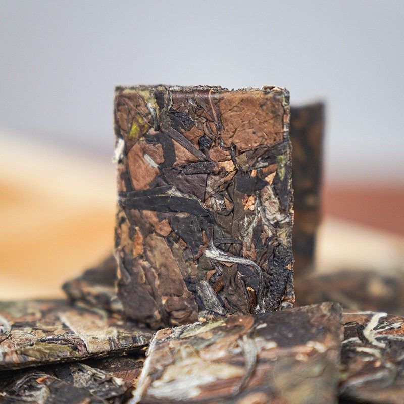 福鼎老白茶 高山寿眉小方片 袋装紧压茶
