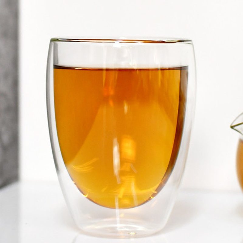 福鼎老白茶 陈年散茶 玻璃杯冲泡展示 细节图1